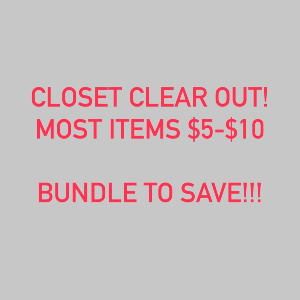 I’m moving! I need to clear out my closet!!